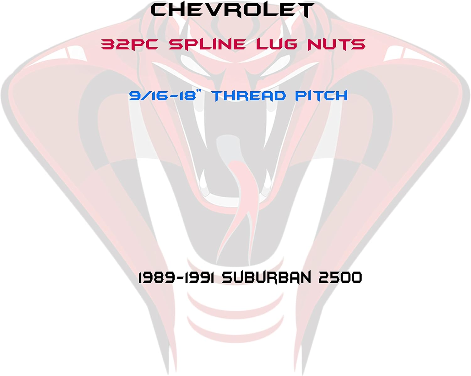 Venum wheel accessories 32 Pc 9/16-18 Blue Security Spline Duplex Locking Lug Nuts | 1989-1991 Suburban 2500 Lugs Includes 2 Key Sockets