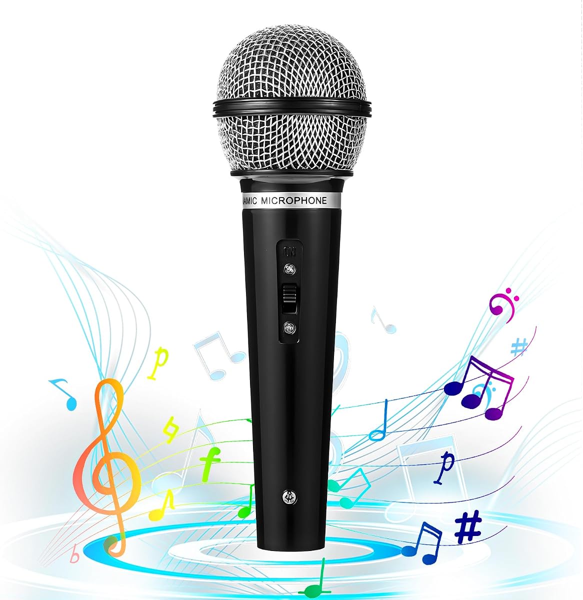 Fake Microphone Prop Microphones Simulate Speech Mics 1PC | Plastic Microphone, Microphones Model, for Karaoke Music, Birthday Party Favors, Stage Props, Pretend Plays