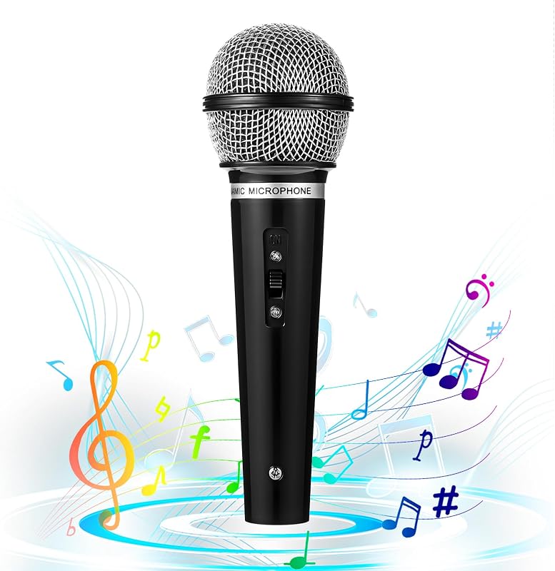 Fake Microphone Prop Microphones Simulate Speech Mics 1PC | Plastic Microphone, Microphones Model, for Karaoke Music, Birthday Party Favors, Stage Props, Pretend Plays