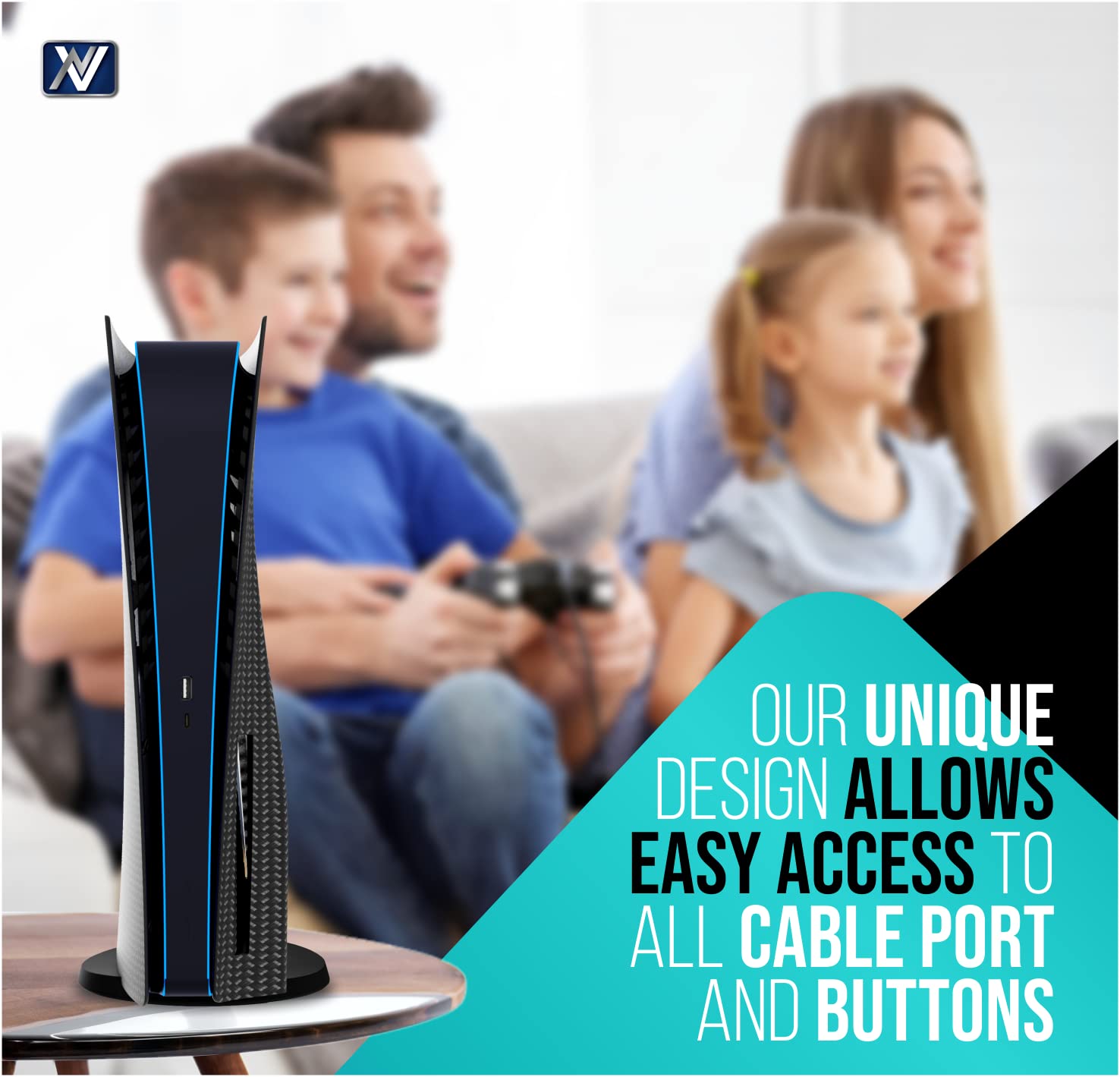 Q-View Q-View PS5 Hydro Frontplatte mit individuellem Design – PS5 Abdeckplatten Disc Version mit individuellem Design – Premium PS5 Zubehör