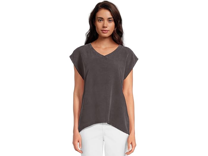 Cap Sleeve V-neck Long Tank - Image 5