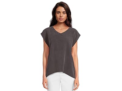 Mod-o-doc Cap Sleeve V-neck Long Tank Top Women
