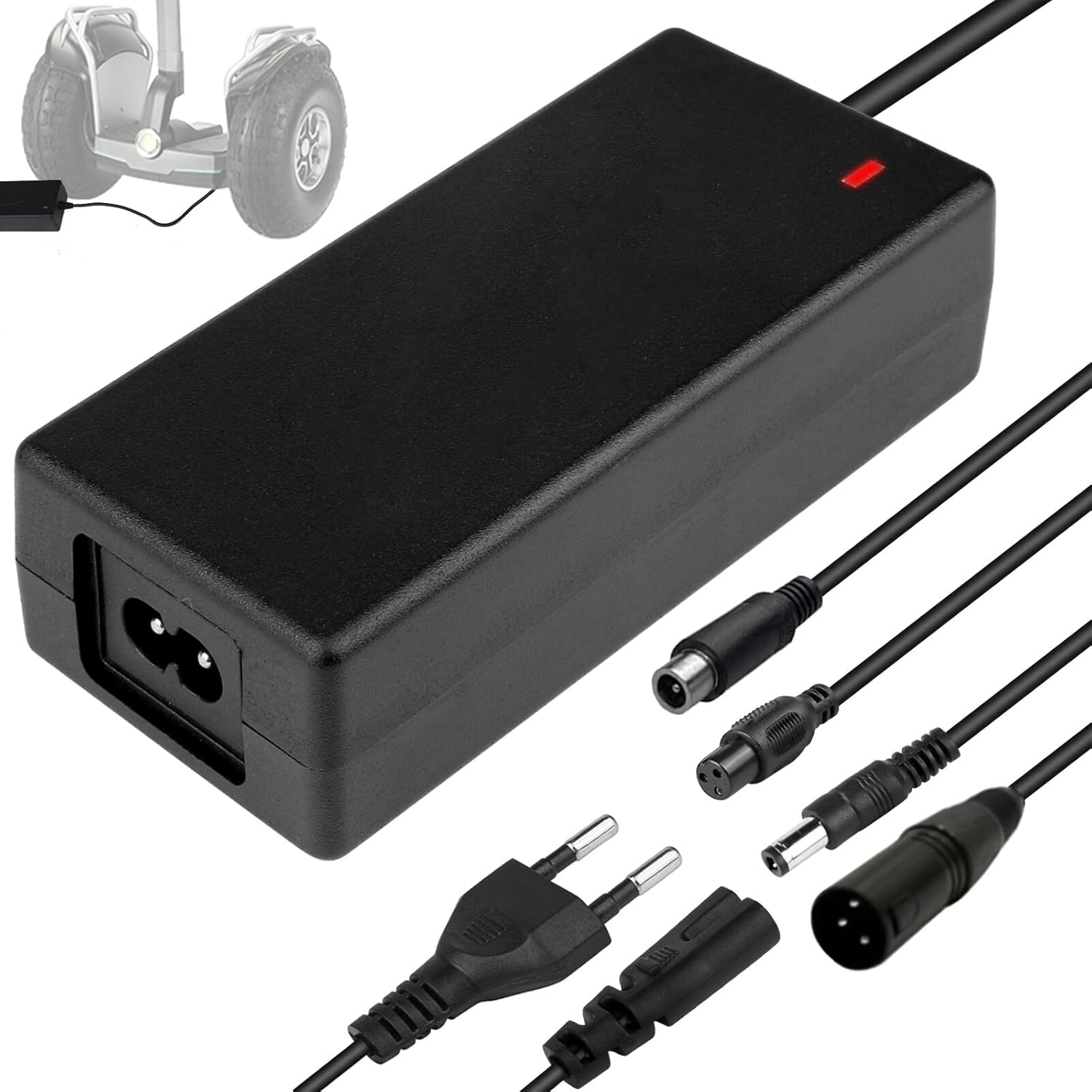 Hoverboard Ladekabel für EScooter Mit 4 Anschlüssen 42V 2A 3 Polig