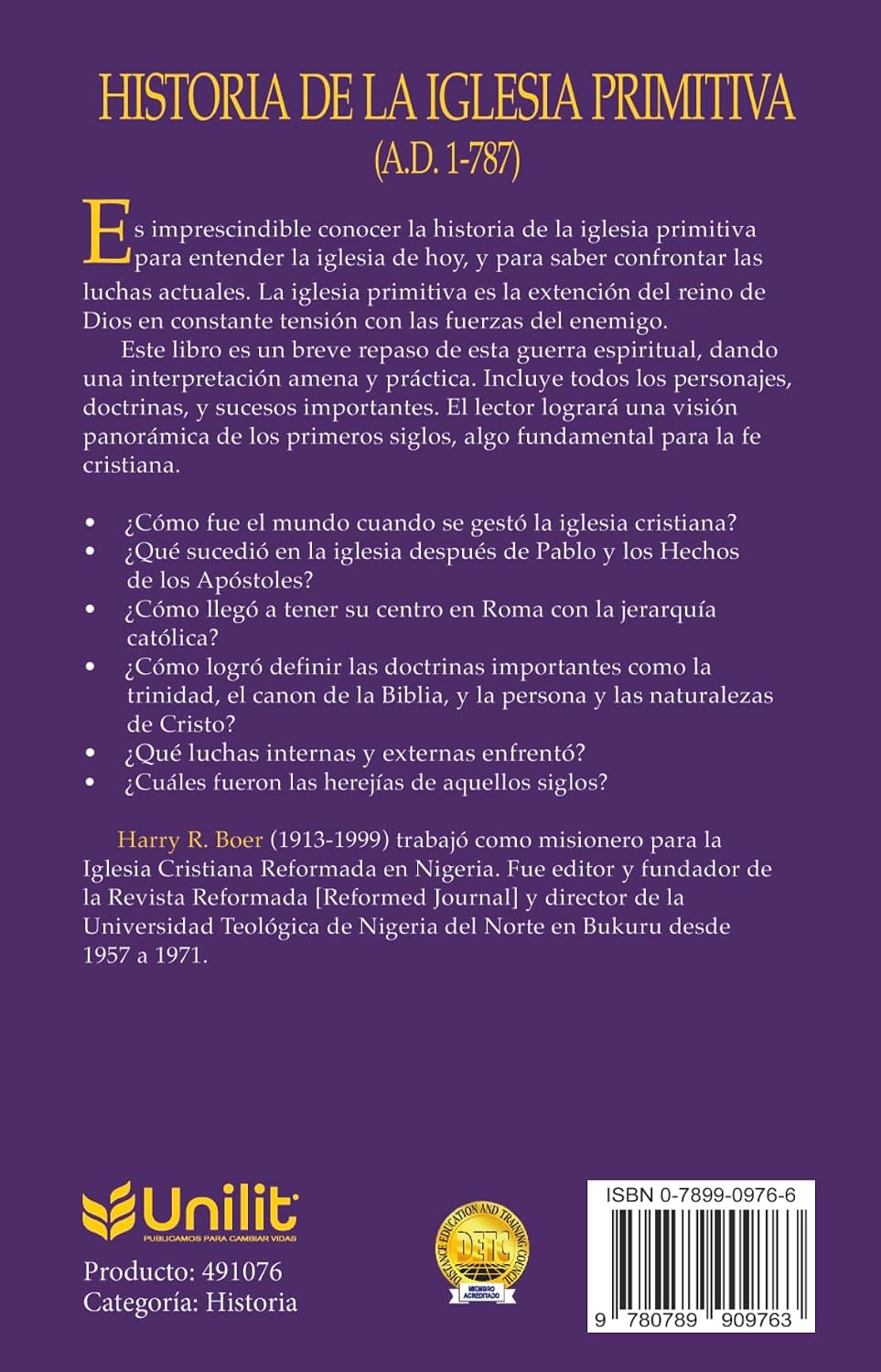 Historia de la Iglesia Primitiva (Spanish Edition)