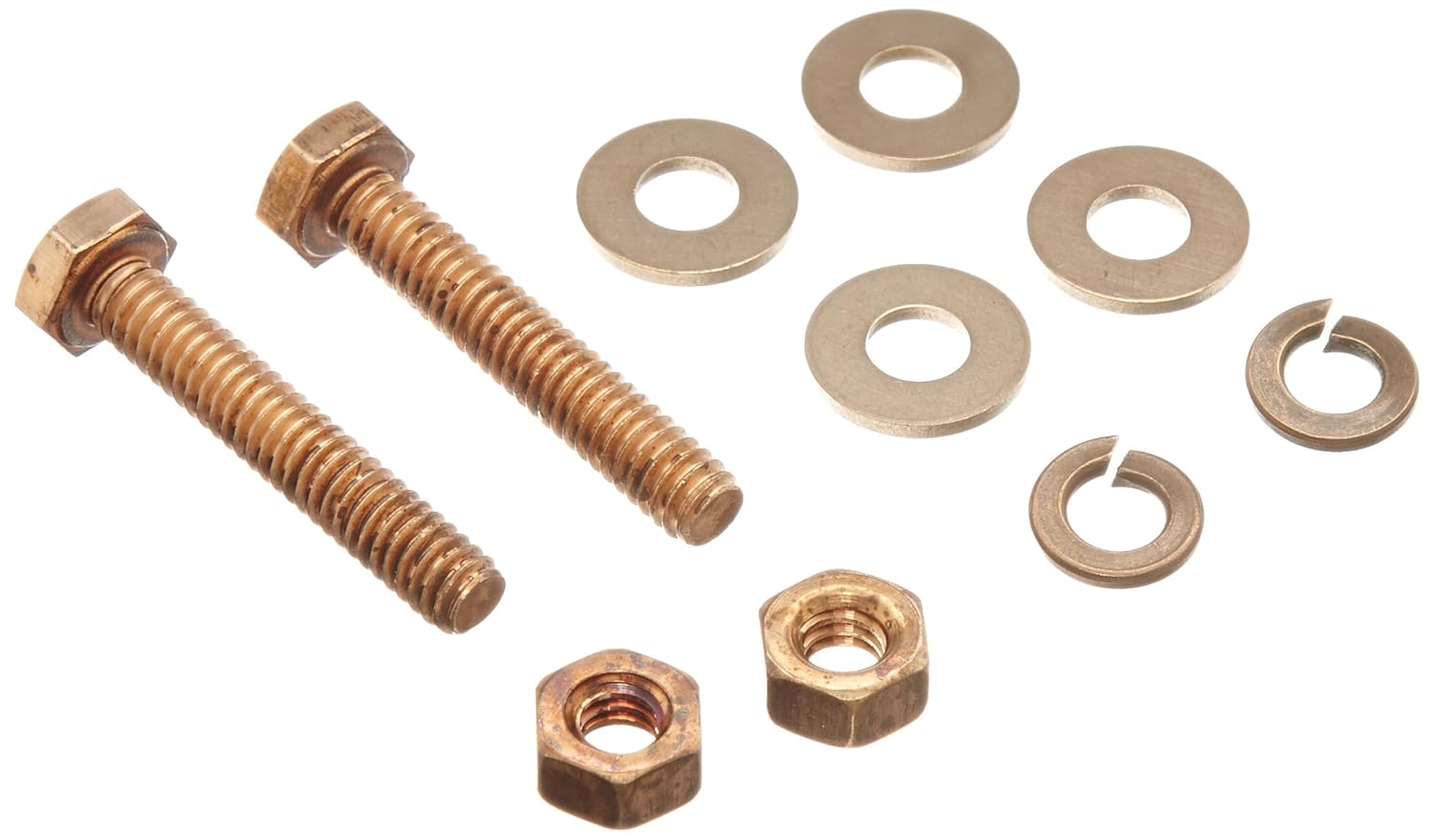 Burndy TMH265 Durium 10 Piece Silicon Bronze Hardware Kit, 1/4-20 Size, 1.5 Bolt Length, 80 in lbs Torque