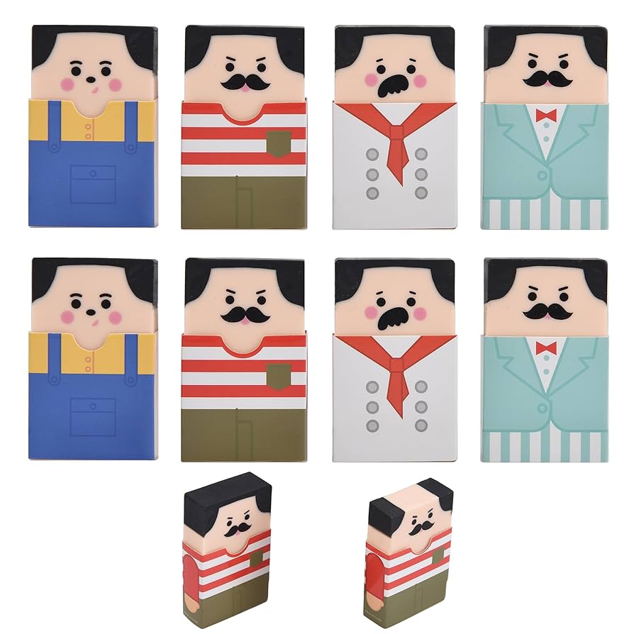 Amazon | HILAZA ハゲガイ消しゴム 8個セット ハゲになる