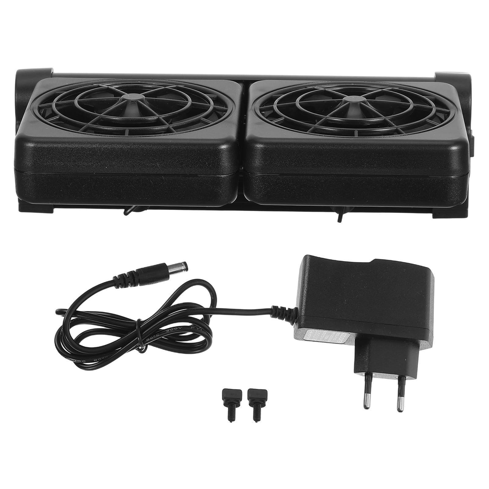Ventilador de acuario POPETPOP negro para enfriar tanques de agua dulce en verano