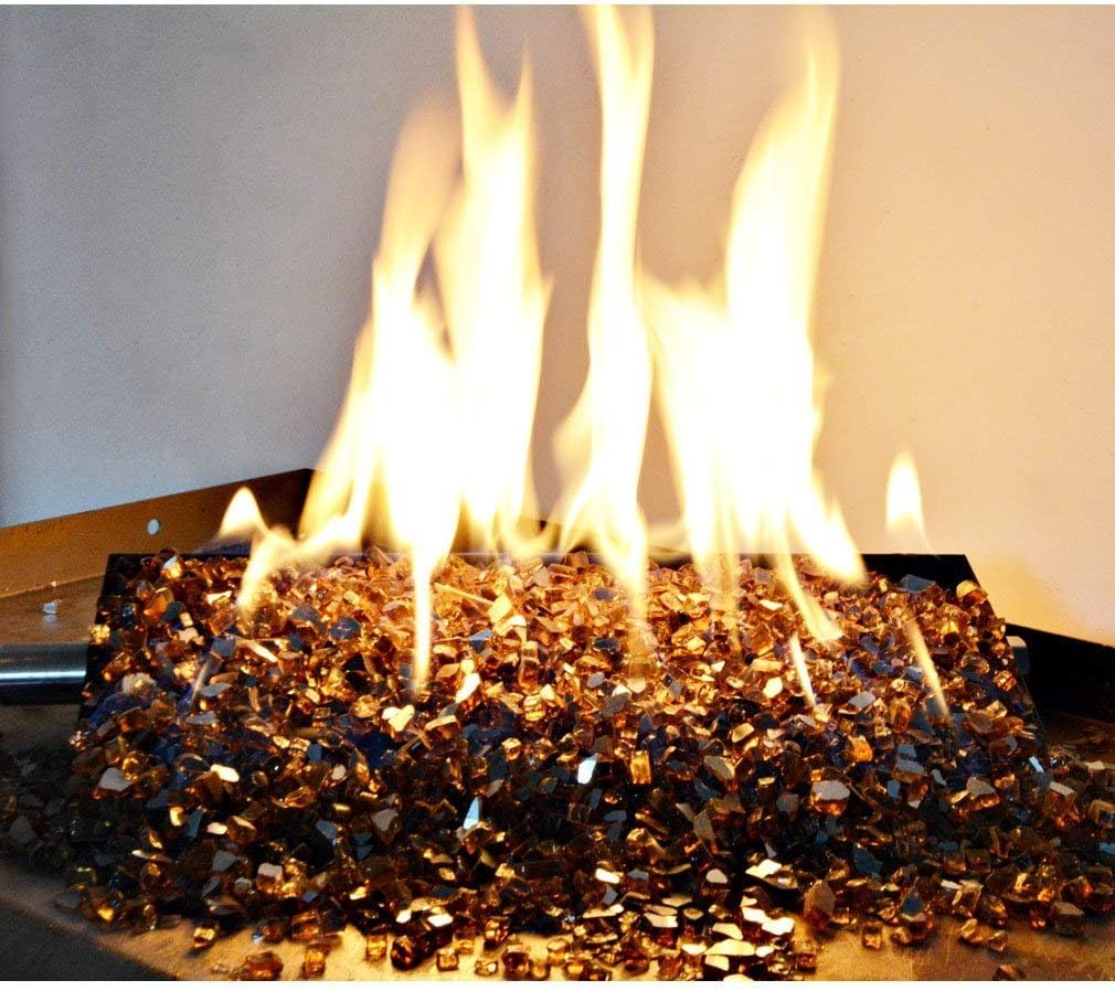 Stanbroil Stainless Steel Natural Gas Fireplace Dual Flame Pan Burner Kit, 20.5-inch