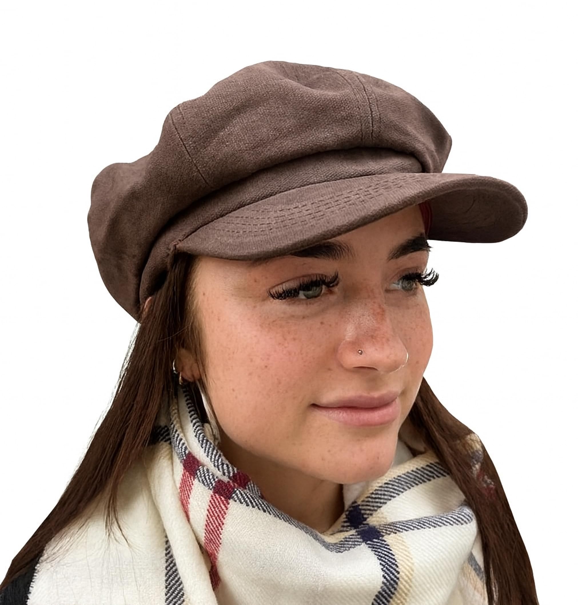 CRAGGI Women's Adventure Baker Boy Cap, Brown, 56-60cm