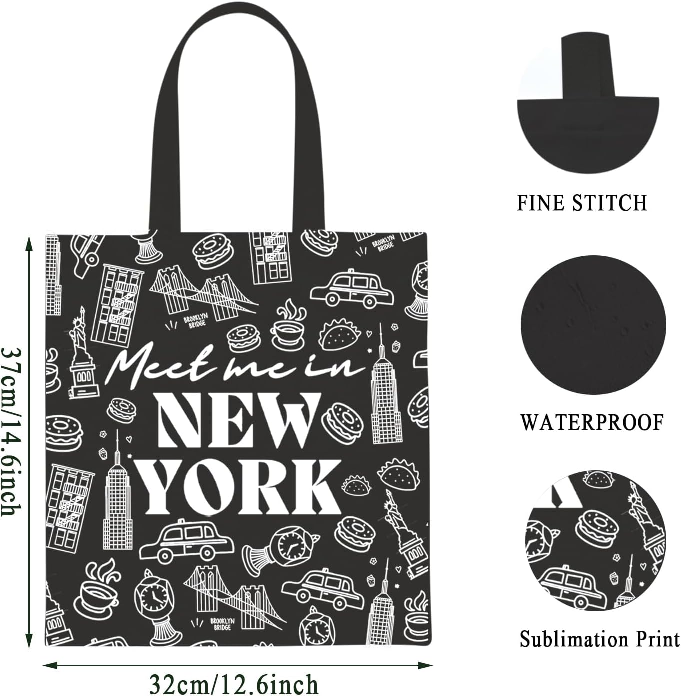 WCGXKO New York Bachelorette Party Gift Tote Bag - Image 4