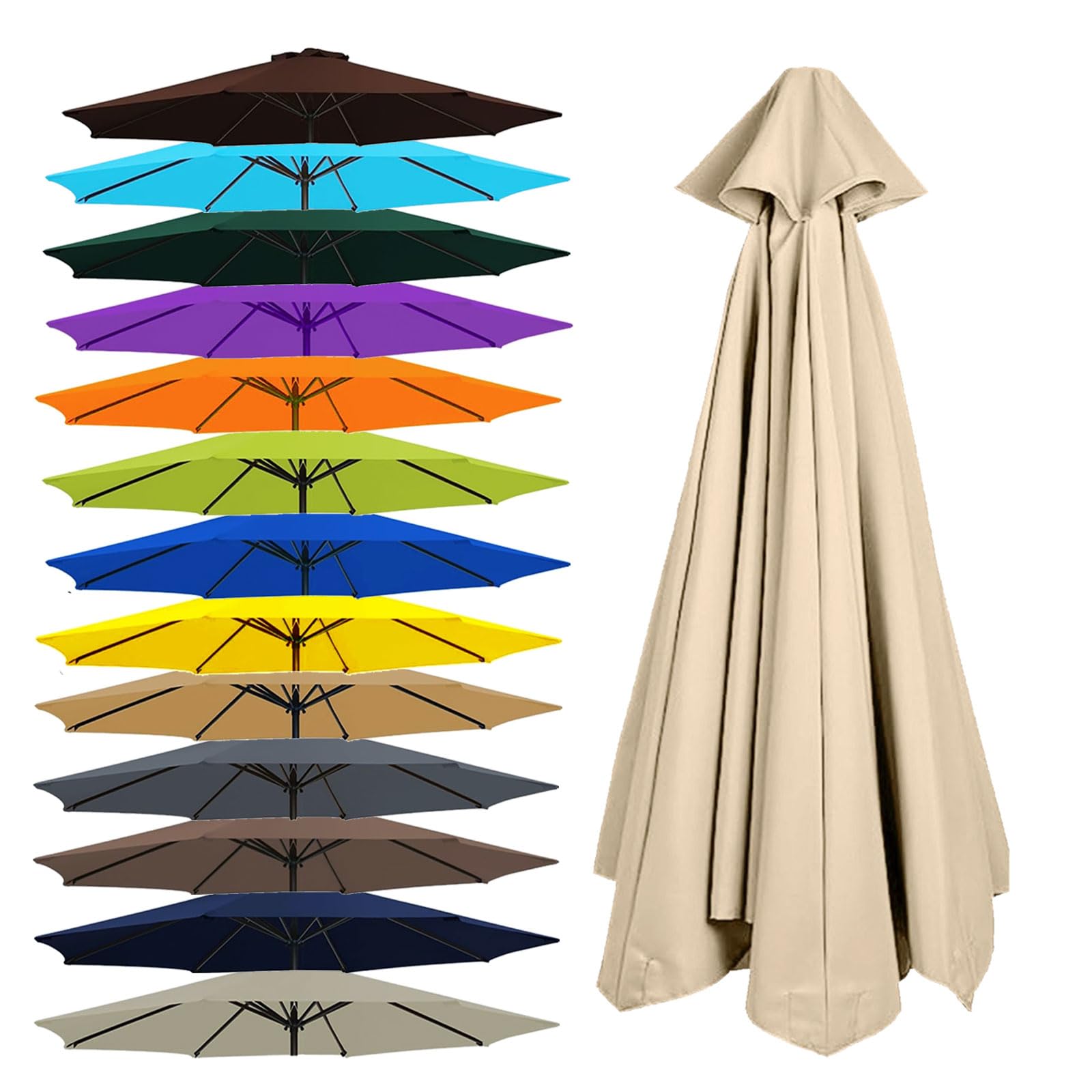 replacement parasol canopy cantilever 4.0m parasol replacement canopy 8 arm