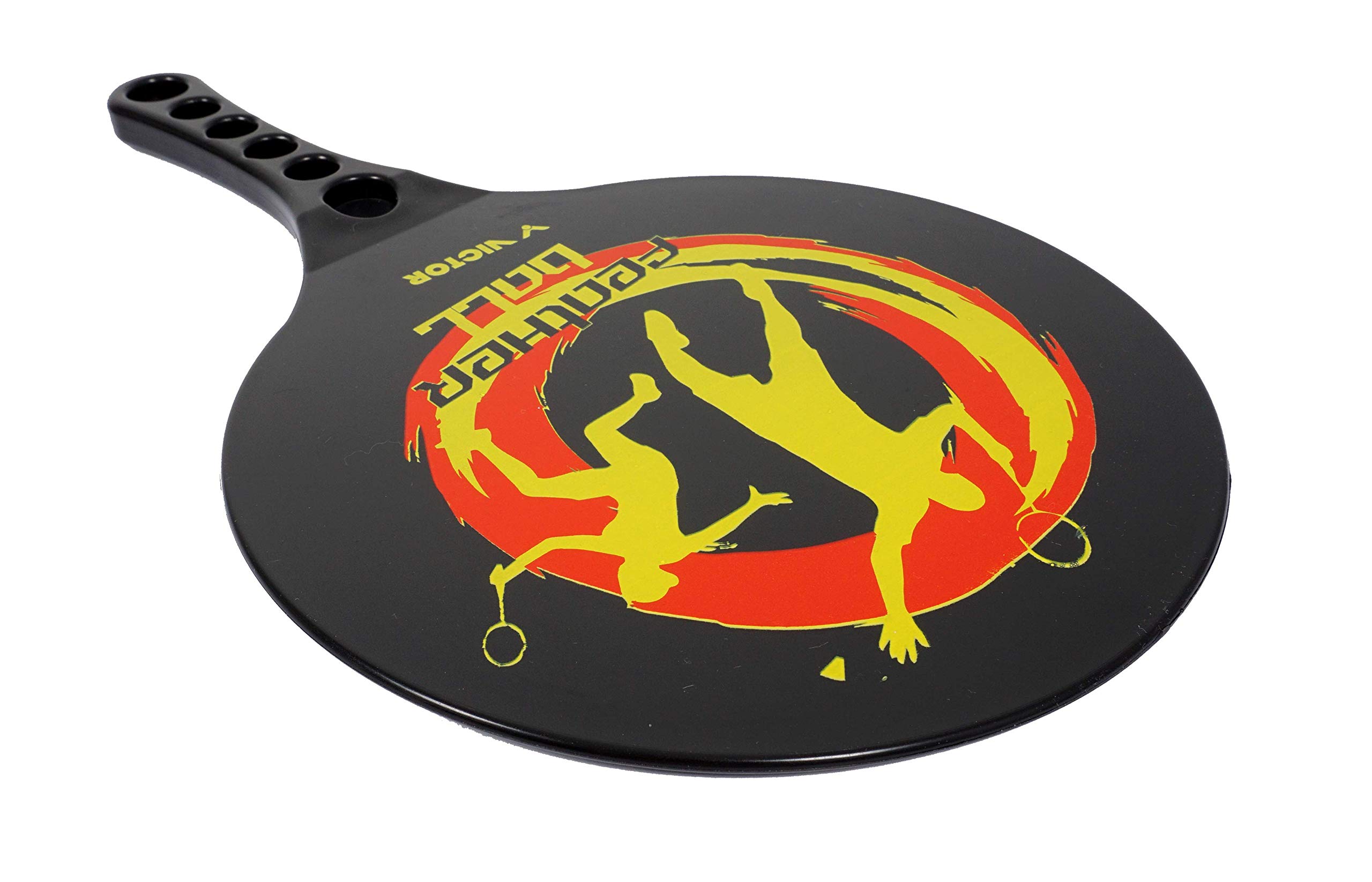 Victor Featherball zestaw premium – piłka plażowa + 2 kije z tworzywa sztucznego + 2 piłki