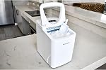Frigidaire Comptoir portable EFIC108-WHITE Créateur, indépendant, 26LB glace par jour, blanc
