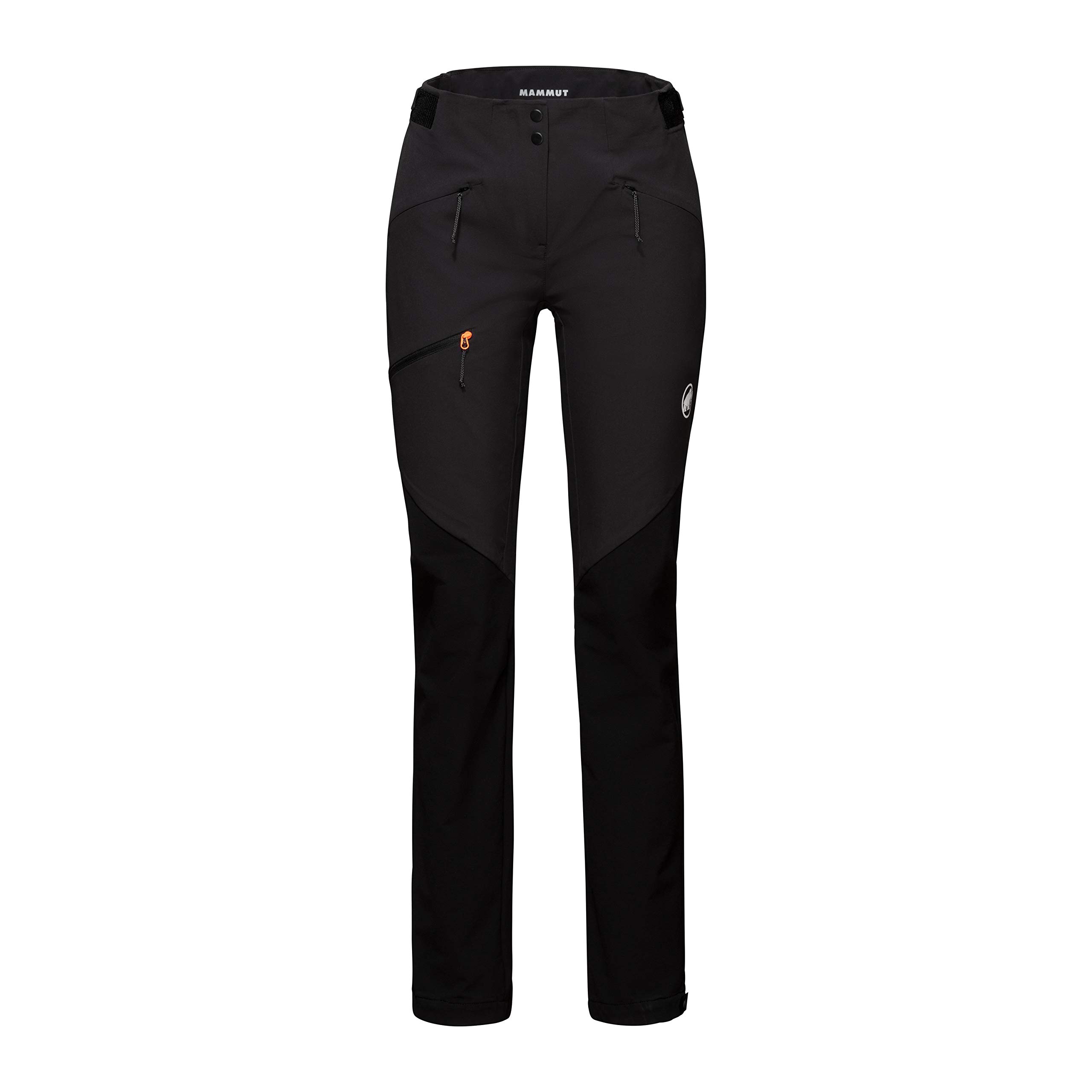 Mammut Courmayeur SO Pants Women – Damskie Spodnie Softshell | Oddychające i Wiatroodporne | Czarne, Rozmiar 38