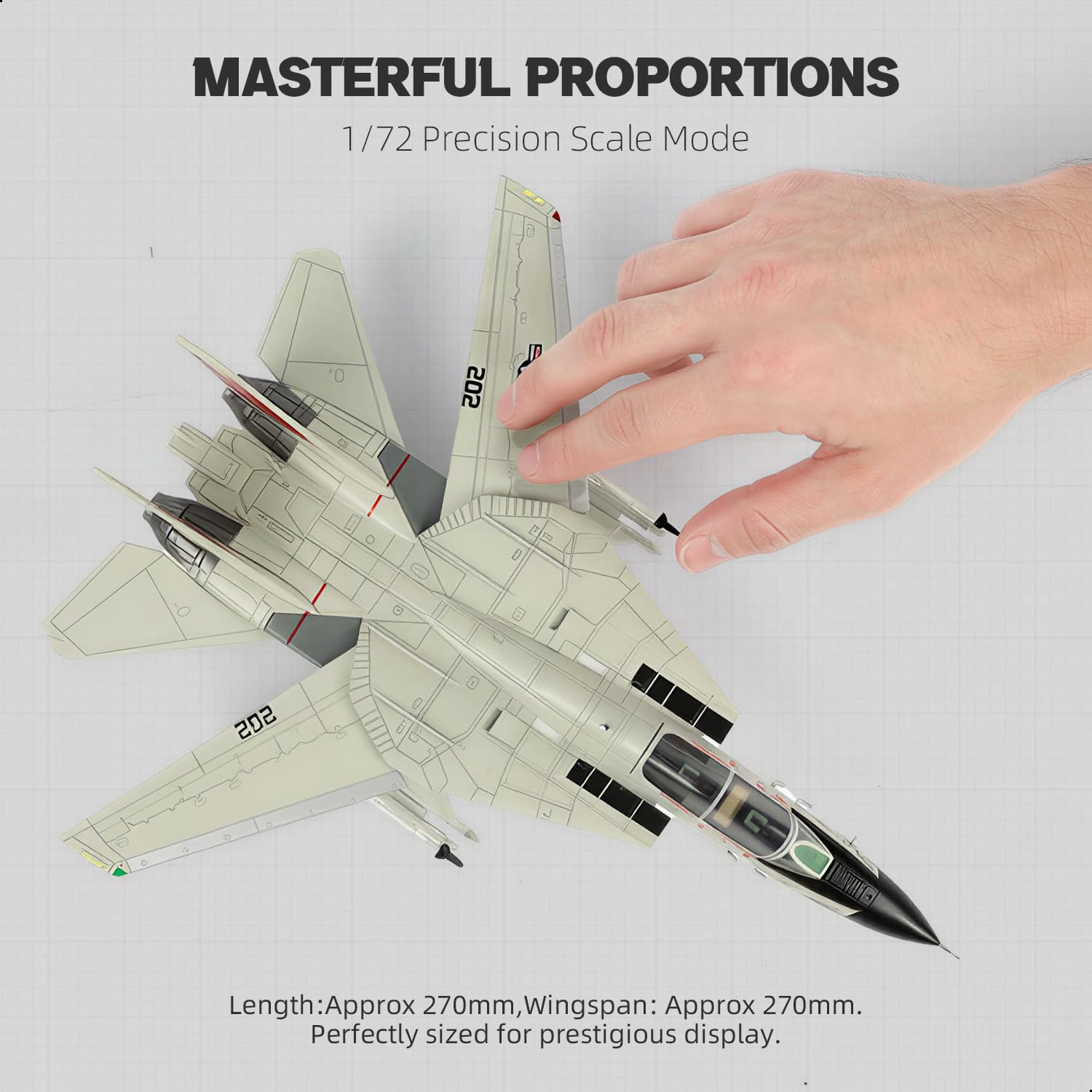 Amazon.co.jp: NUOTIE F-14A Tomcat 1/72 メタル飛行機モデルキット