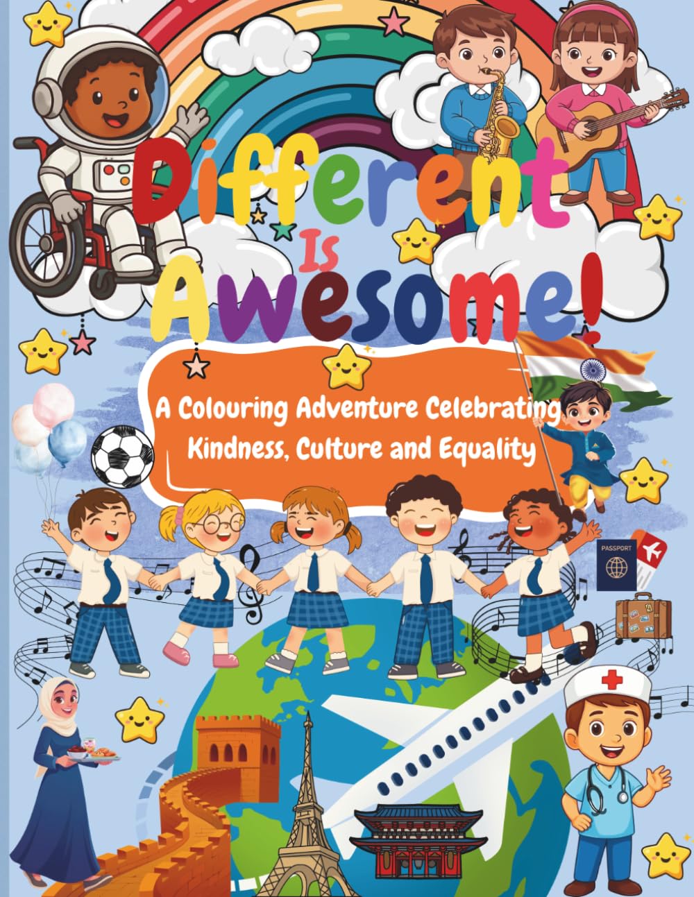 Different Is Awesome!: A Fun and Educational Diversity & Inclusion Colouring Book for Children Ages 7+ Featuring Kindness Activities | Cultural ... Intelligence, and Confidence Building