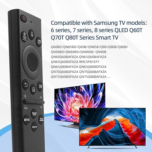 Miniatura 2 de Control remoto de voz de repuesto para Samsung Smart TV, compatible con BN59-01385A, para la mayoría de televisores Smasung Crystal UHD/OLED/The