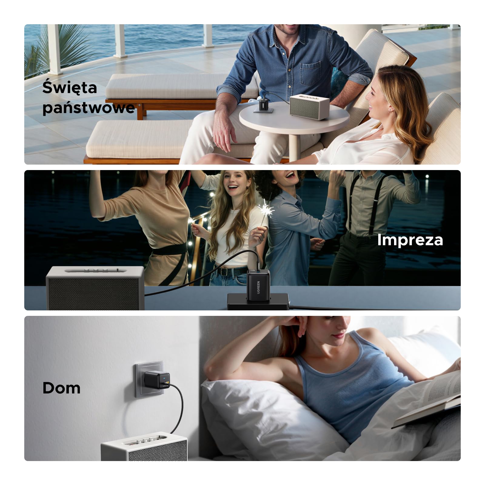Adapter Bluetooth 6.0 Hi-Res UGREEN z LDAC, odbiornik Bluetooth typu plug and play, adapter AUX 3,5 mm do systemów stereo, wzmacniaczy i głośników, zasięg 10 m z niskim opóźnieniem