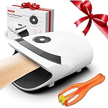 Xllent Hand Massager with Compression &amp; Heating,Mothers Day Gifts for Her Him,Electric Hand Massager for Arthritis and Carpal Tunnel,Gifts for Women Men Her Him(White)