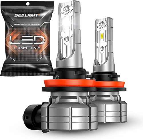 Vista 14 de SEALIGHT Bombillas LED antiniebla H11 o DRL, 600 % de brillo antiniebla LED para automóviles, iluminación de 360°, 6500 K, blanco frío, 4.0 chips