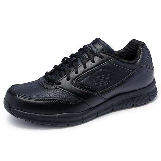 Skechers mens Nampa Food Service Shoe, Black, 11 US