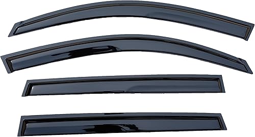 Miniatura 2 de LIKDIKDIK Visera adhesiva para ventana compatible con Toyota Rav4 2006-2012, deflector de ventana de ventilación lateral, protector de lluvia,