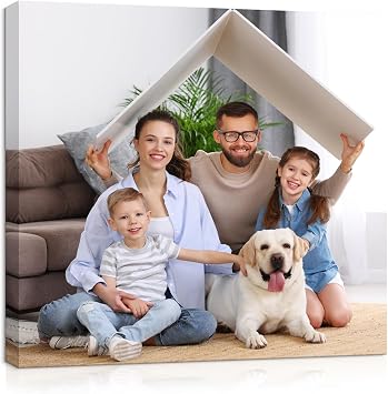 Custom Canvas Prints.Turn Photos into Stunning Framed Wall Art - Perfect for Home Decor, Gifts.Custom Canvas Prints With Your Photos, Custom Poster 8" L x 8" W