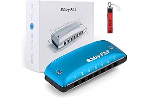 BabyFat Toddler-Friendly Harmonica for Easy Melodies and Musical Exploration
