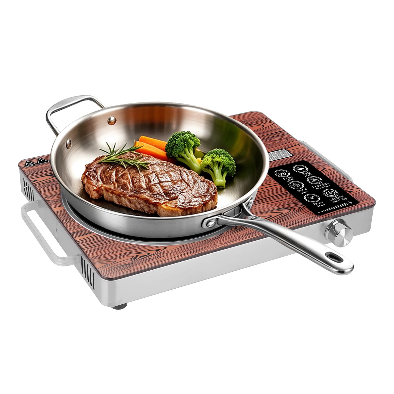 Portable Electric Single Burner Cooktop,3500W Infrared Hot Plate