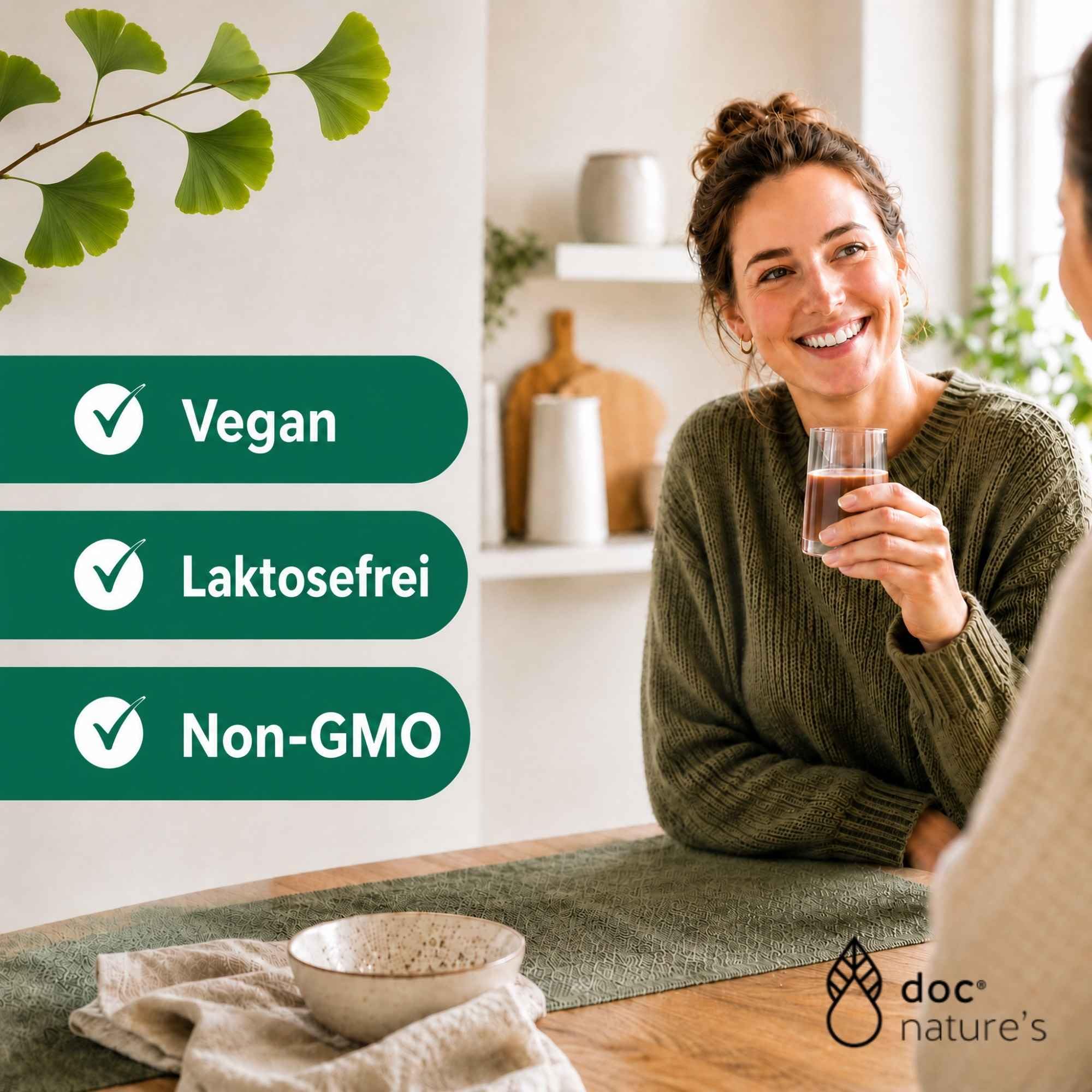 doc nature’s GINKGO+ Mentalstark Elixier, 1000 ml Vitamin B Komplex, unterstützt geistige Leistungsfähigkeit, mit Ginkgo Biloba & Ginseng-Extrakt, Vitamin B12, Pantothensäure & Eisen