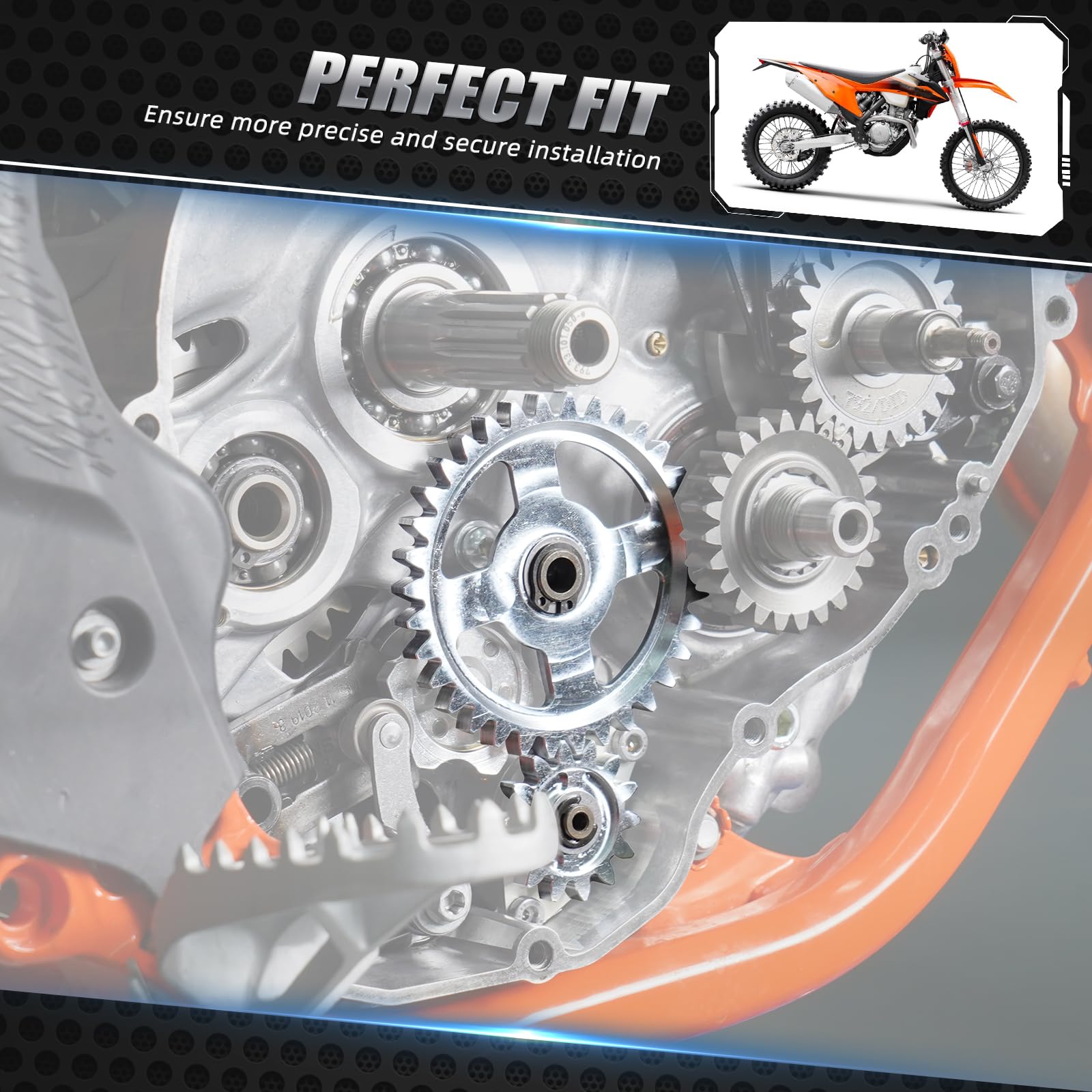 NICECNC Ingranaggio folle della pompa dell'olio motore | Compatibile con KTM 250 350 SX-F XC-F 2016-2022 250 350 EXC-F EXC XCF-W 2017-2022, compatibile con Husqvarna 250 350 FC FX