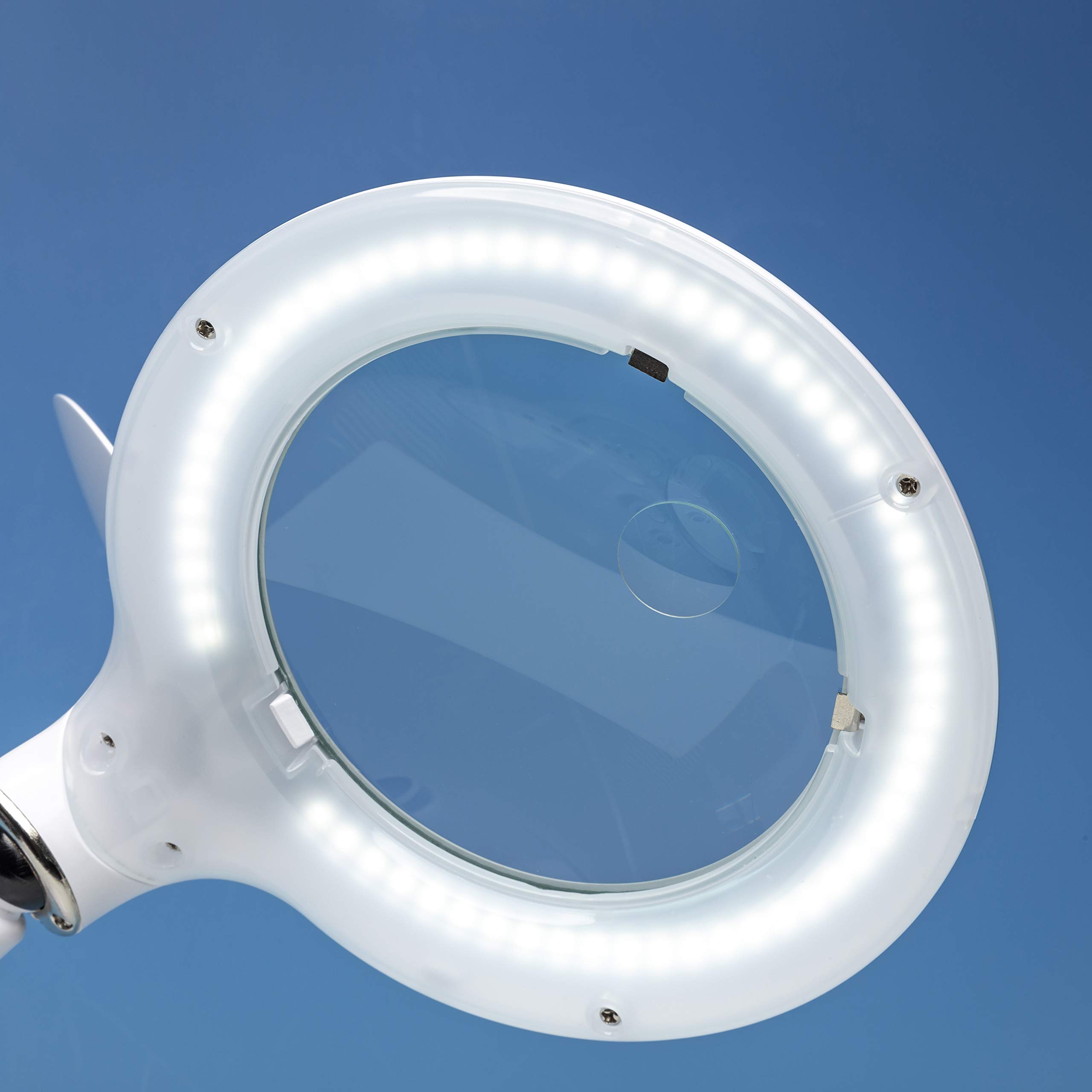 Lightcraft Lampa stołowa LED z lupą z podstawą organizera