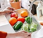 Stainless Steel Dish Rack Drain Basket with Drip Tray & Spoon Holder Dish Drainer for Kitchen Drying Stand/Kuda/Plate Rack/Bartan Over Sink Counter Dish Rack Drain Basket Steel Tray Kitchen (Basket)