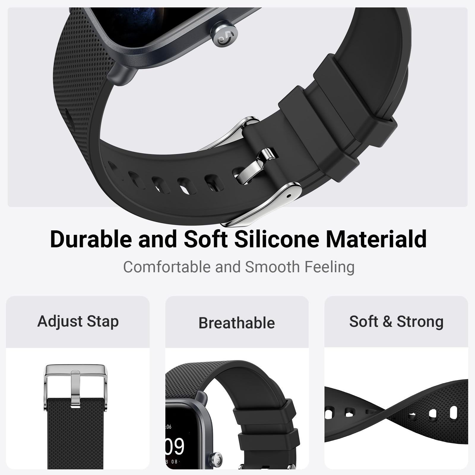 Higgs Silicone Cinturino Compatibile con Amazfit Bip 3/3pro/Bip U pro/Bip S/Bip S Lite/Bip Lite, 20mm Sportivo Cinturini Amazfit GTS 2 Mini/GTS 2 2e/GTS 3 42mm,Braccialetto Amazfit GTS 4 mini