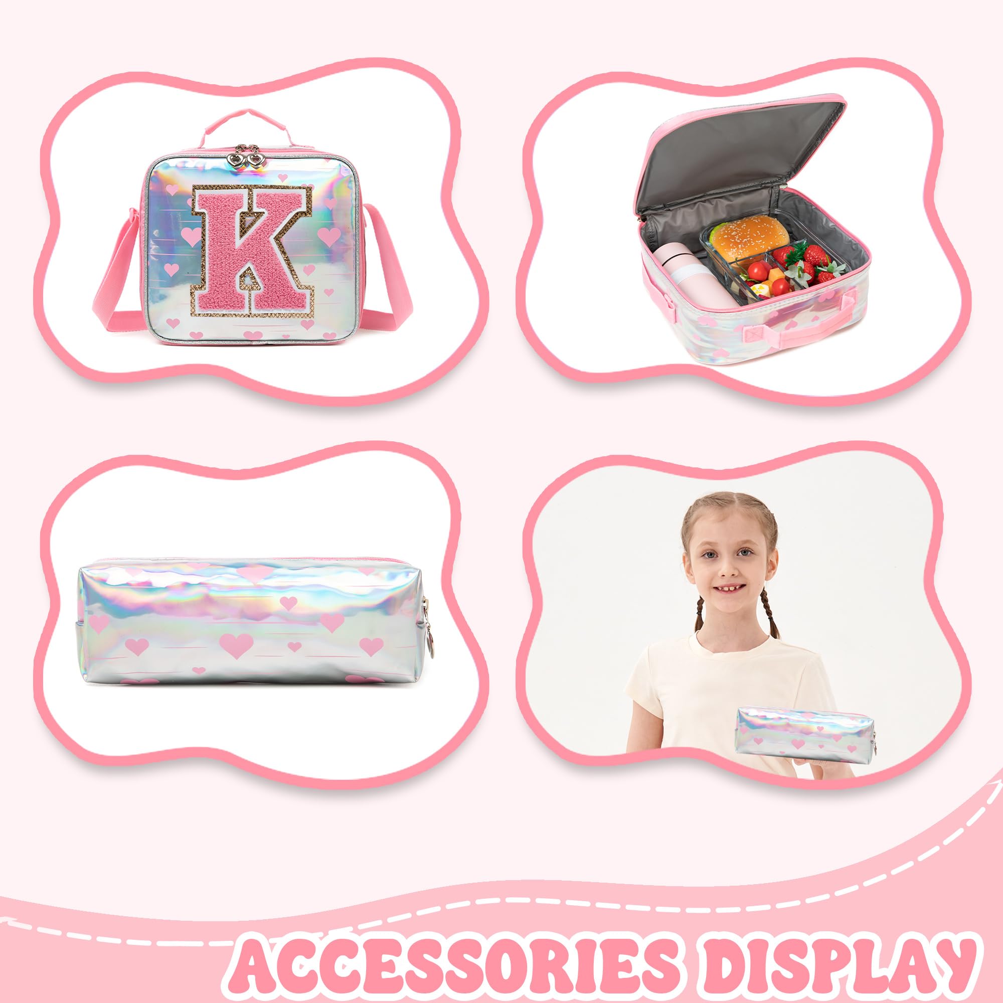 HTgroce Zaino con ruota, zaino per la scuola per bambini e ragazze, set di zaini con ruote