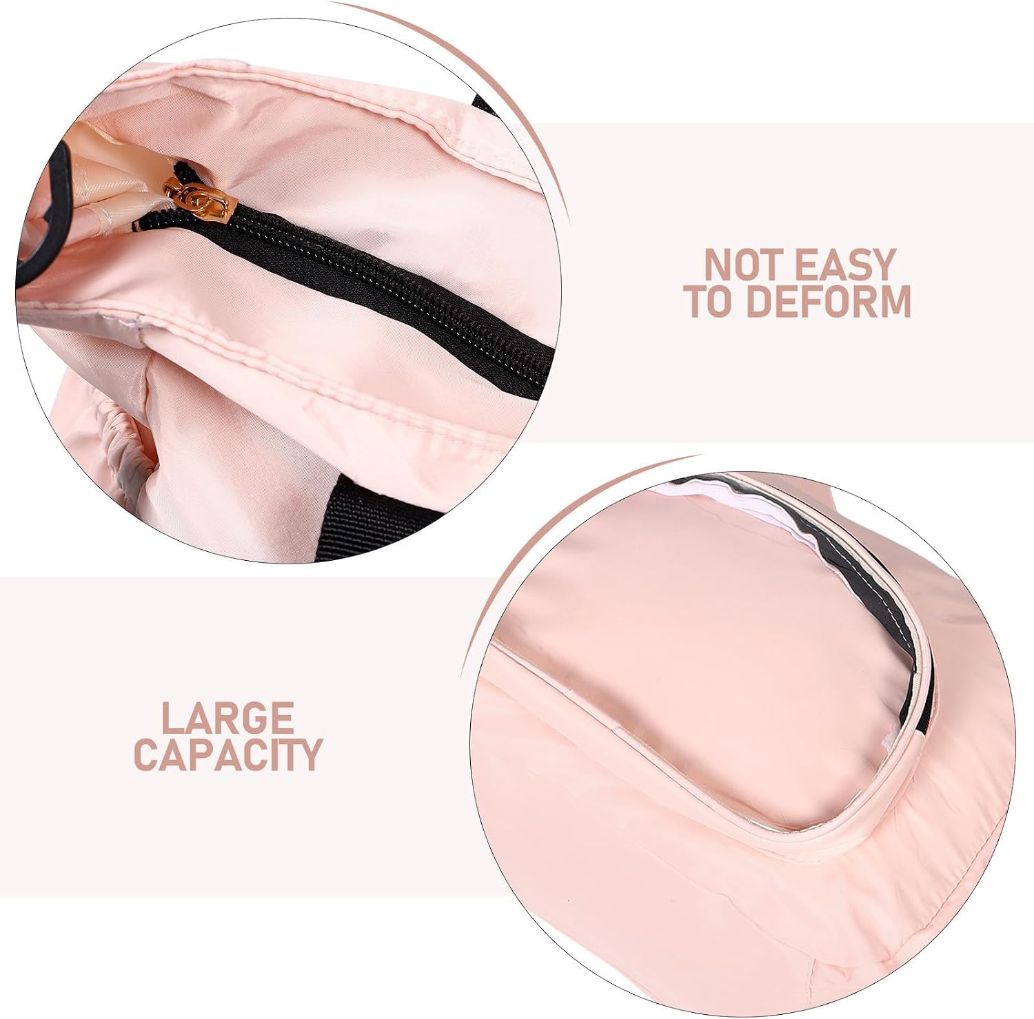 Outanaya Large Capacity Multifunctional Pink Polyester Handheld Crossbody Messenger Bag Stylish Travel Tote for Parents and Infants Suitable for Shopping and Work