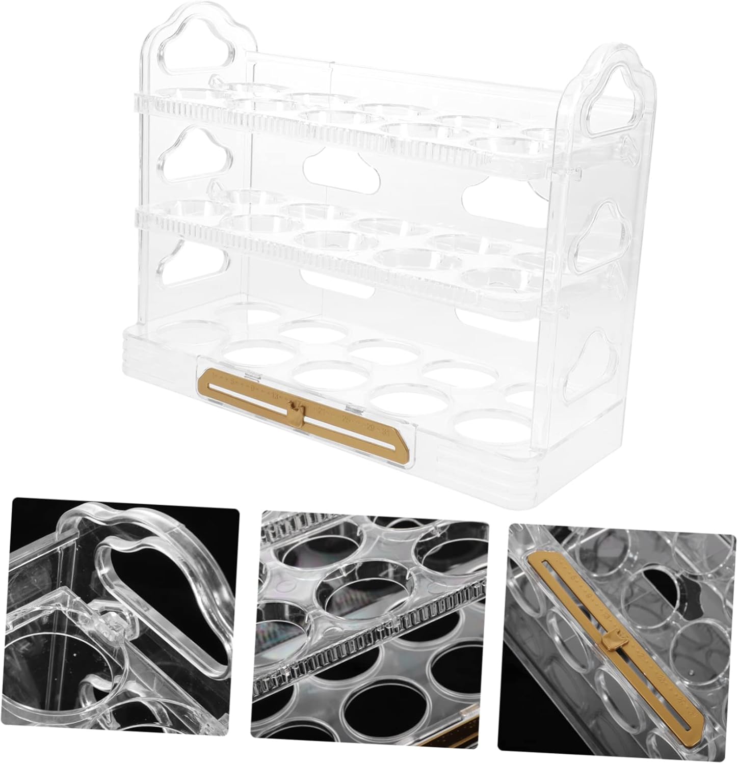 Refrigerator Storage Rack Holder for Fridge Compact Design for Kitchen Countertop Material Space-saving