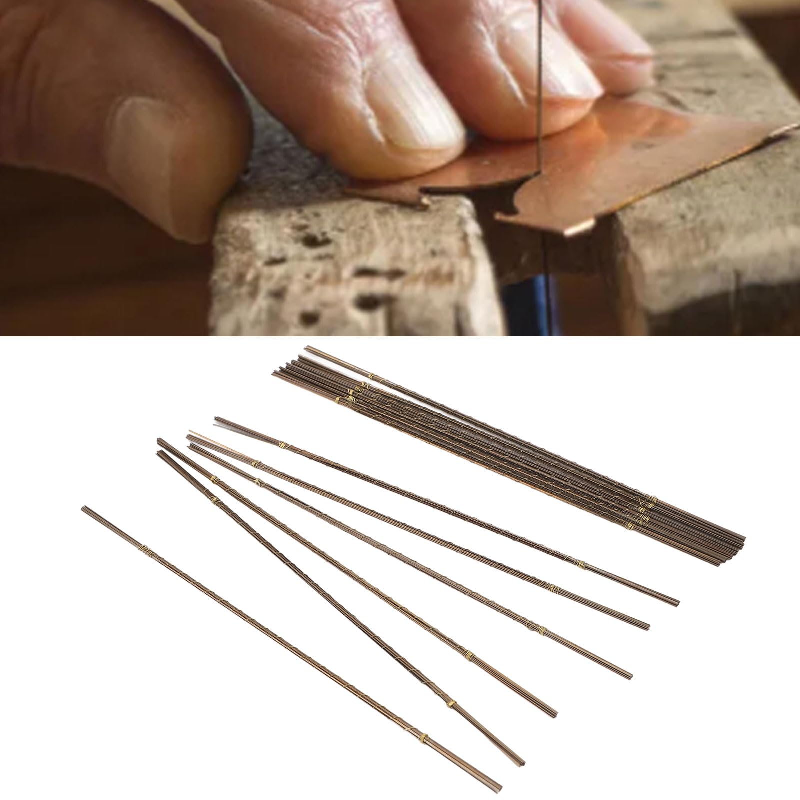 144 piezas de hojas de sierra para perforación de joyería, dientes en espiral 3/0, hojas de sierra para joyería y trabajos en metal, ideales para la fabricación de joyas en madera;