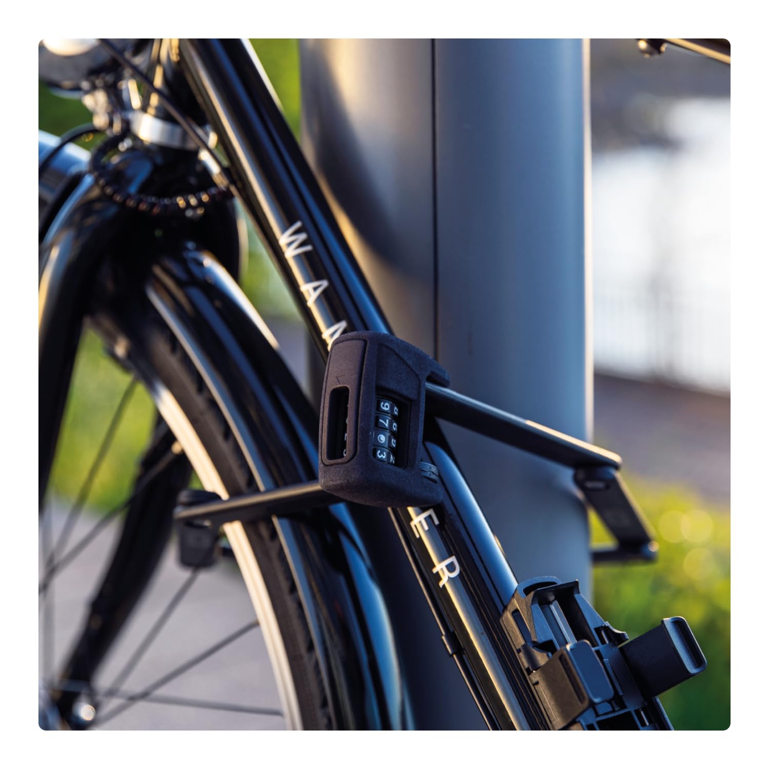ABUS Candado plegable Bordo 6000C con soporte de cerradura SH – Candado de combinación de acero endurecido – Candado para bicicleta con código de 4 dígitos – Nivel de seguridad ABUS 10 – Accesorios