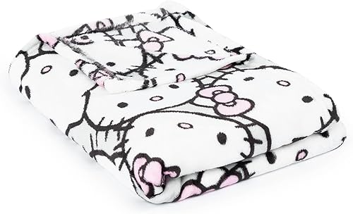 Miniatura 6 de Manta de Hello Kitty con caja de regalo de casa de juegos, manta de felpa mide 46 x 60 pulgadas, ropa de cama de forro polar súper suave edición