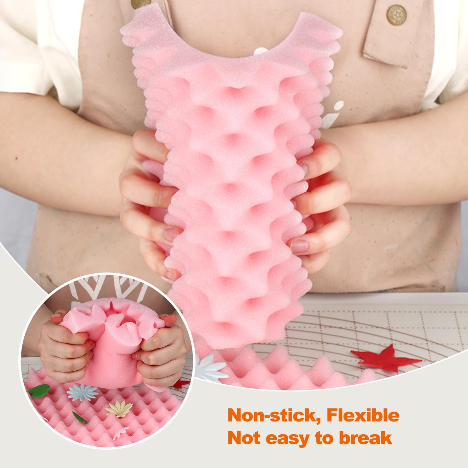 Tappetino in silicone per fondente con texture floreale