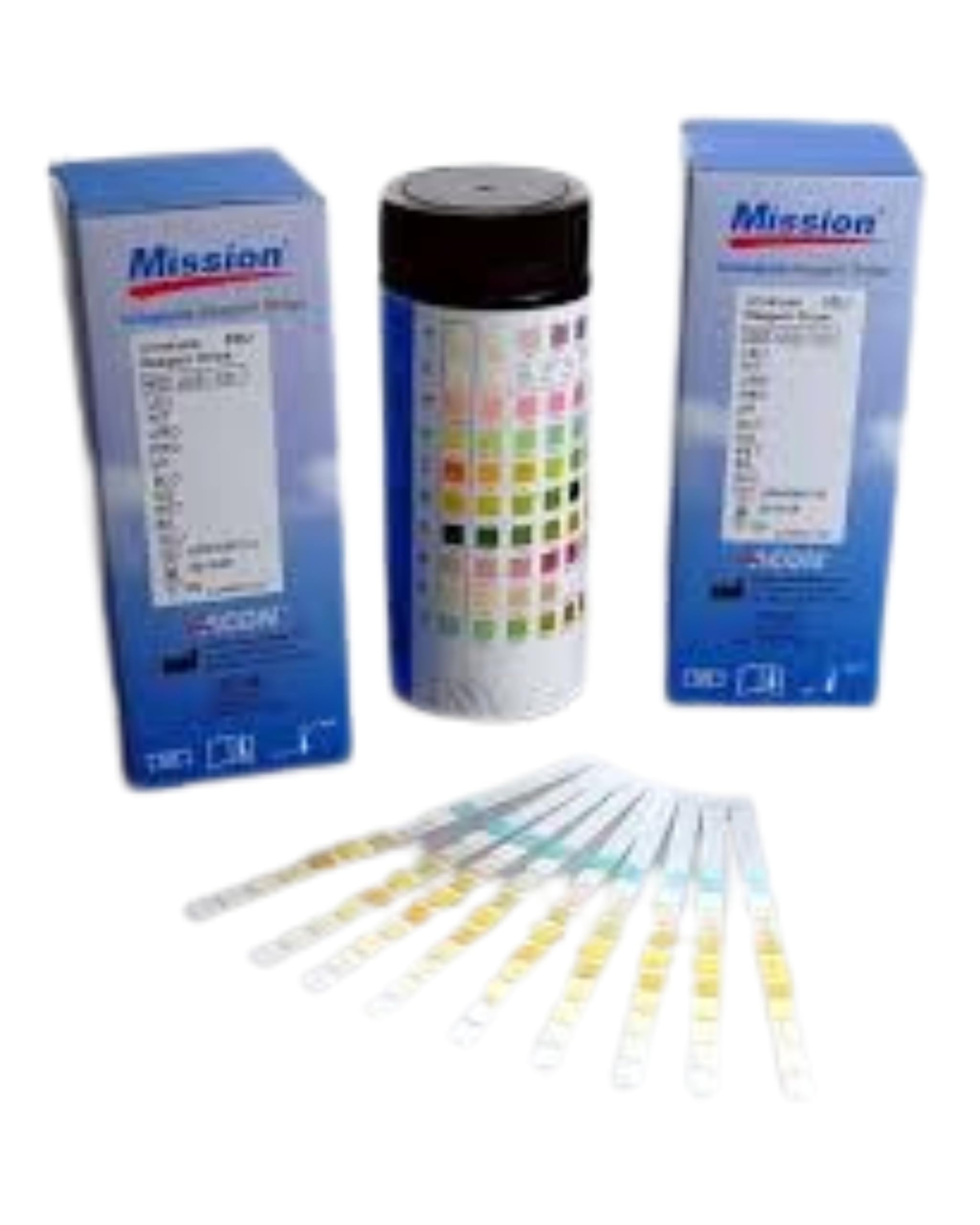 Mission Urine Test Strips, 10 Parameter, Pack of 100 Strips β For Laboratory Use (PACK OF 1-10P) 2