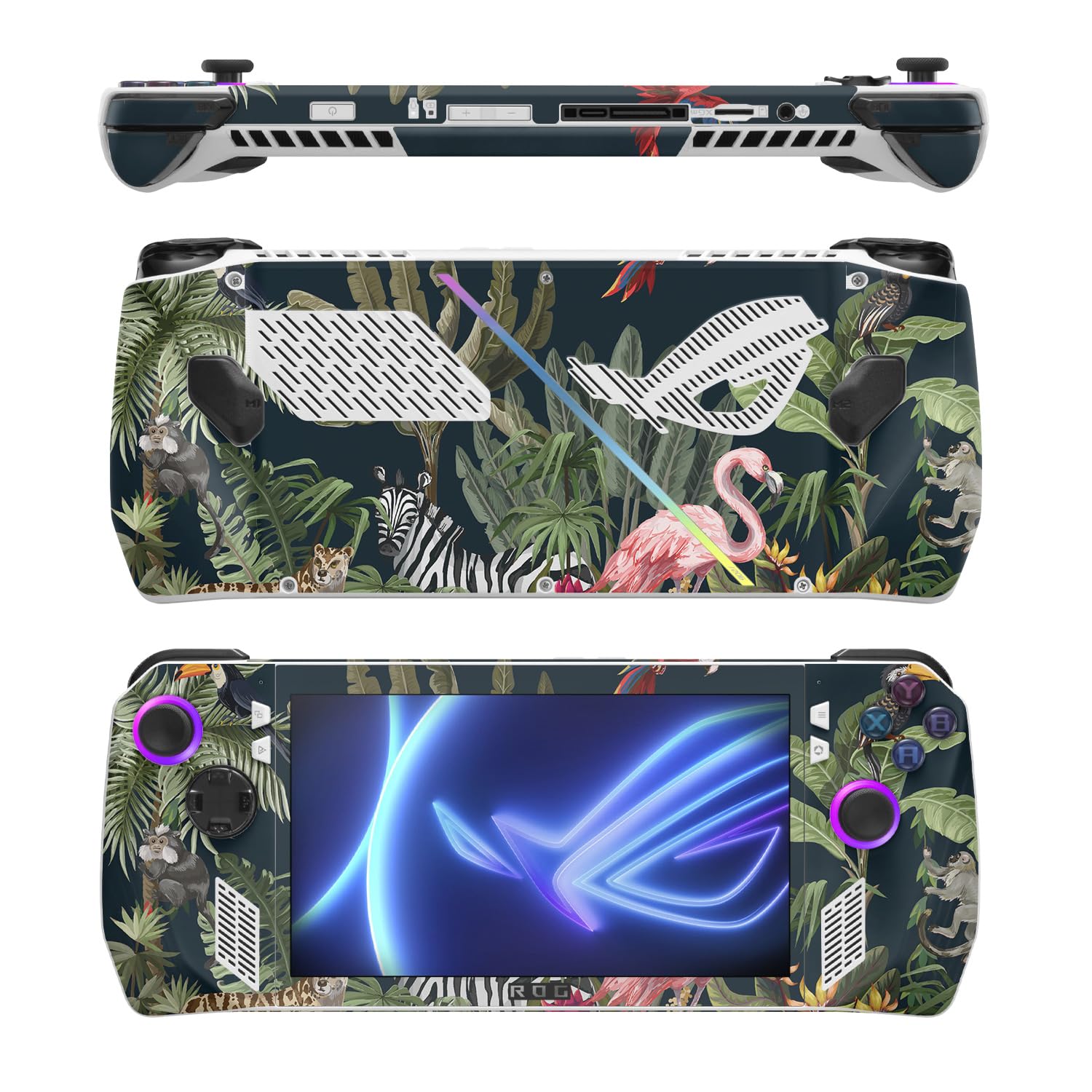 MightySkins Skin Compatible with Asus ROG Ally - Tropical Kingdom | Protective, Durable, and Unique Vinyl Decal wrap Cover | Easy to Apply, Remove, and Change Style