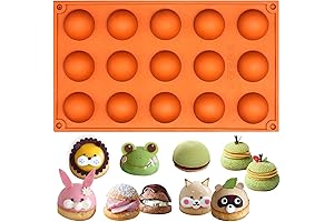 FUNSHOWCASE 15 Cavity Semi Sphere Silicone Mold