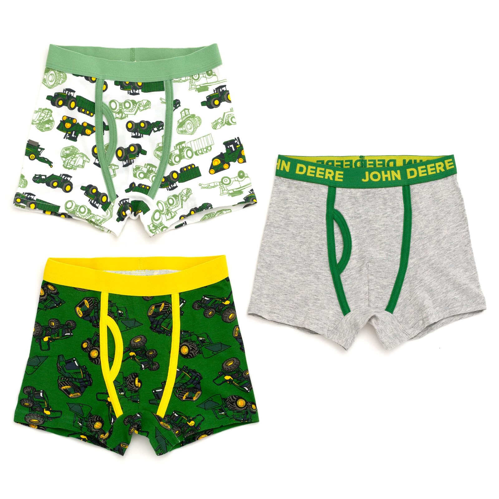 John DeereConstruction Trucks Pack Boxer Briefs Underwear Toddler Sizes  (2T-3T 4T-5T)