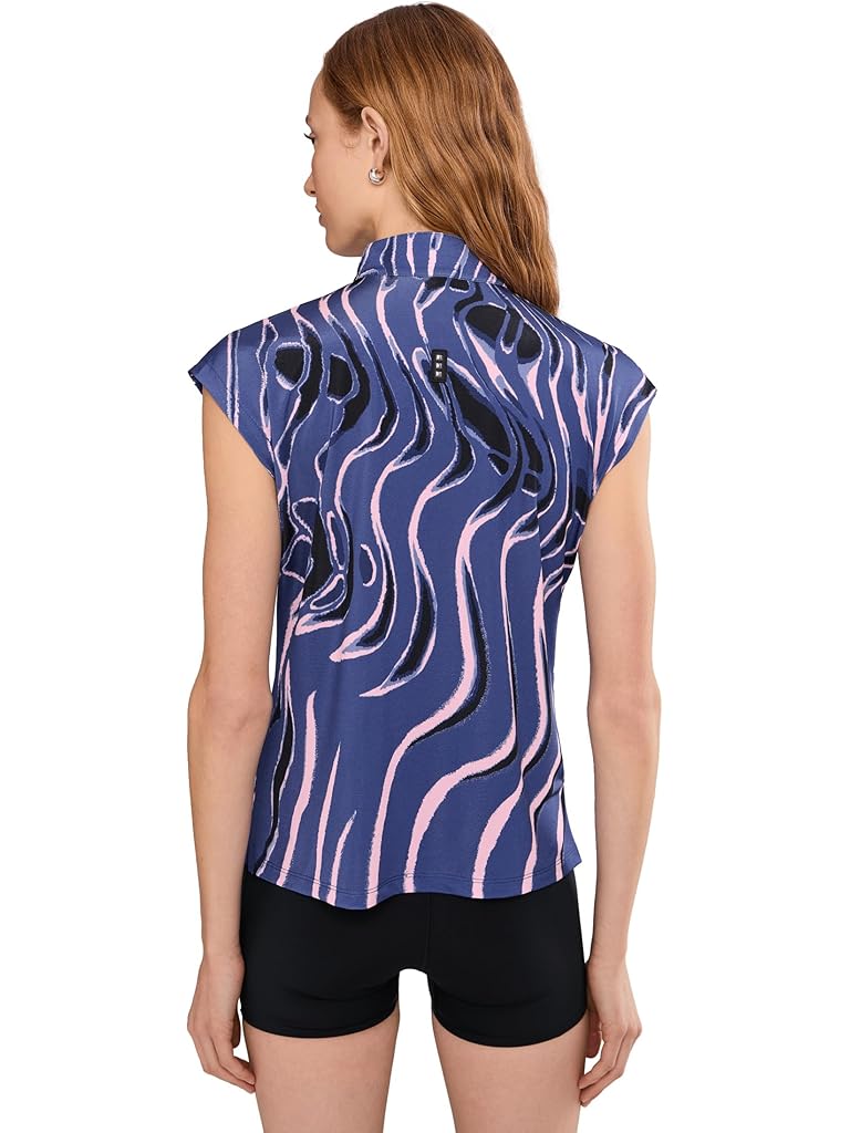 Brown Jamie Sadock Whirlwind Print Polo