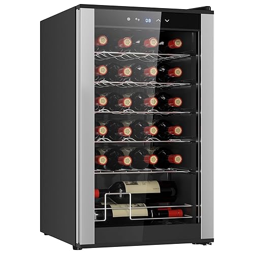 Koolatron 24 Bottle Wine Fridge – Freestanding Wine Cooler with