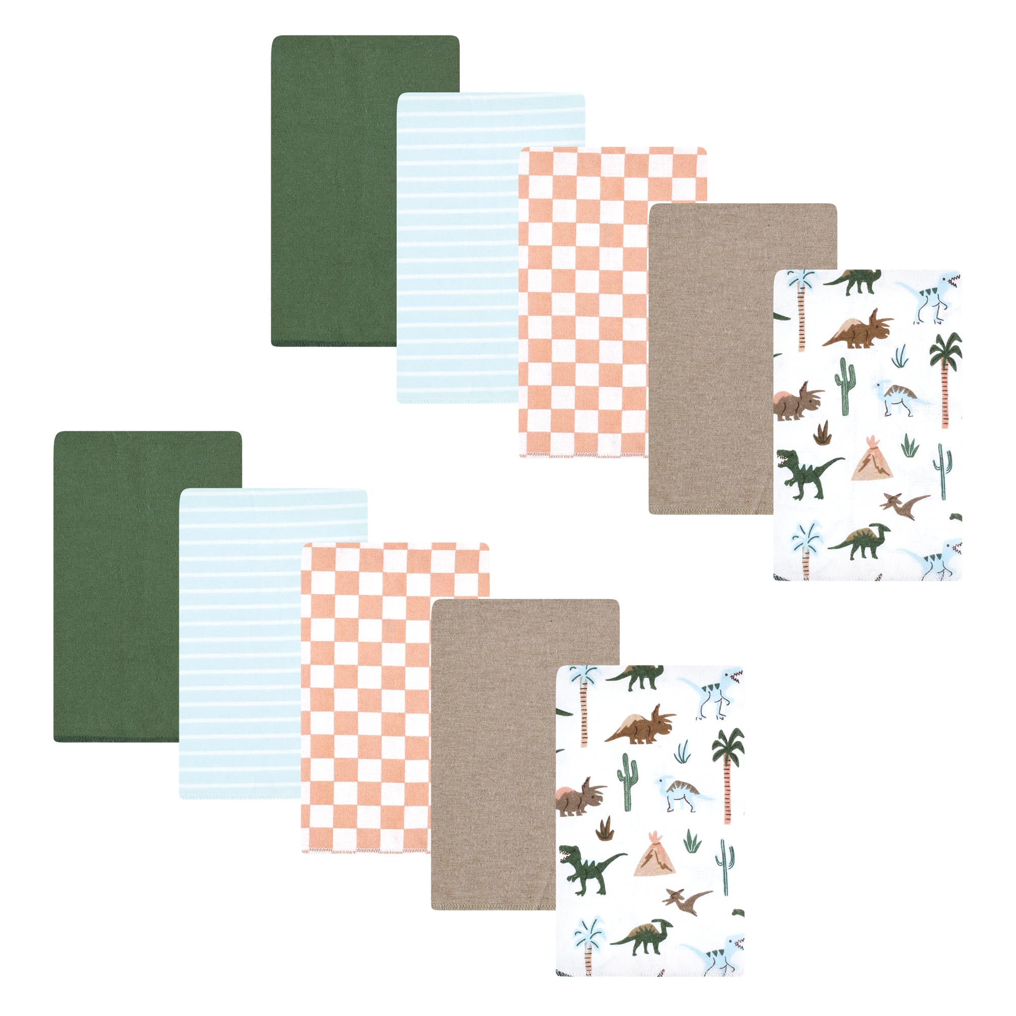 Langes bébé en flanelle de coton Hudson Baby absorbants lot de 10 bavoirs épaule