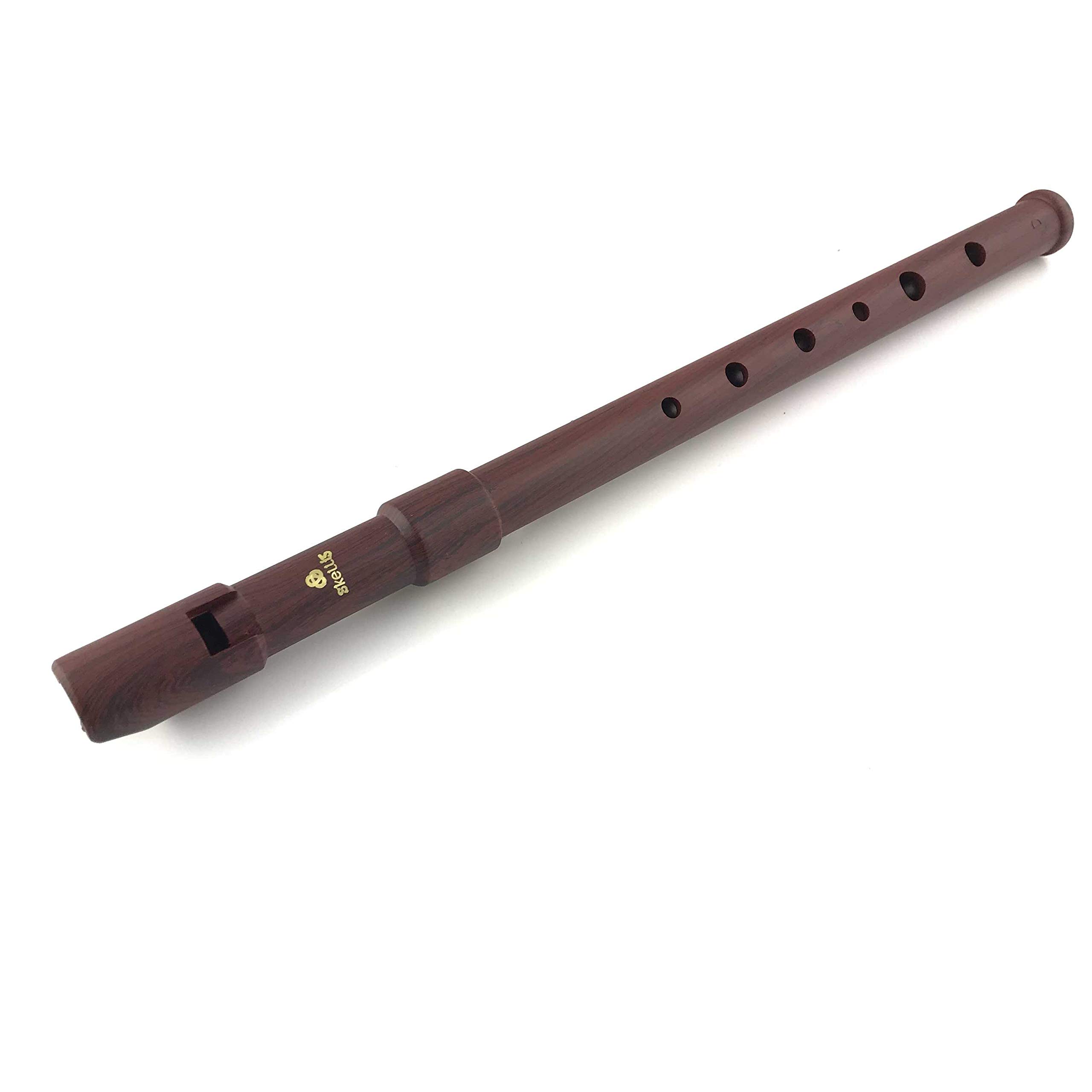 Skellig Irish Penny Whistle in Key Of D - Wood Grain Finish - Includes Case