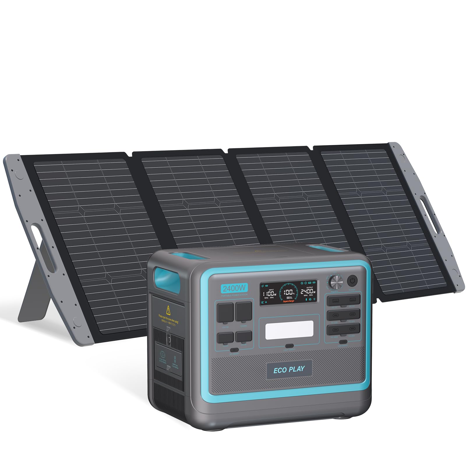 Amazon.co.jp: Eco Play ポータブル電源 大容量 2048Wh/2400W 